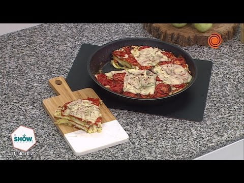 Lasagna de zucchinis y tomates #receta de Dante Enriquez