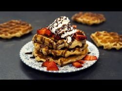 Los mejores GOFRES del MUNDO (estilo Lieja | Bélgica) – RECETA