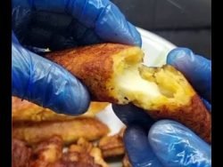 Maduros rellenos de Queso #shorts #receta #maduros #queso #reels