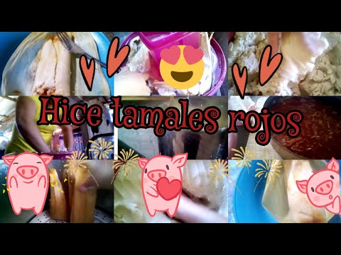 mi primera vez haciendo tamales rojos 🤗#receta #micasamirinconcito#motivate