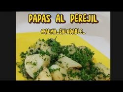 PAPAS AL PEREJIL💚 Receta casera, deliciosa y súper fácil🌠 #receta #recetafacil #recetasaludables