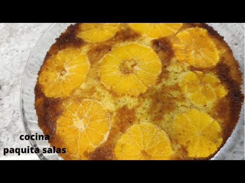 PASTEL DE NARANJA con thermomix/ COCINA FACIL/ COCINA PAQUITA SALAS