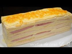 PASTEL SALADO CROQUE MONSIEUR RECETA FÁCIL Y MUY RÁPIDA | SÁNDWICH CROQUE MONSIEUR