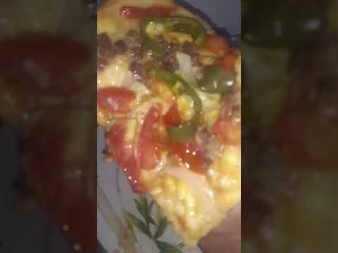 Pizza con carne 😋🍕 #shorts #recetasfaciles #receta #pizza