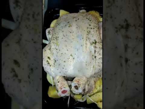Pollo asado de la abuela. #receta #recetafacil #polloasado #pollo #polloasadoconpatatas