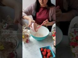 Postre fácil para 14 de Febrero #gelatina #mousse #receta