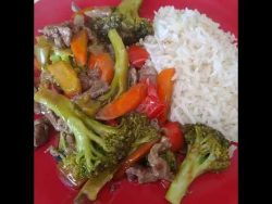 Res con Brócoli #receta #comidachina #delicioso abajo link
