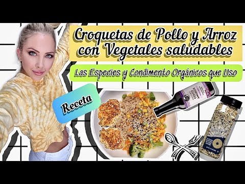 Sascha Fitness | Croquetas de Pollo y Arroz Salteado #Receta Saludable | Las Especies y condimentos