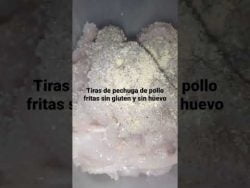 #shorts Mini #receta tiras de pechuga de pollo fritas sin gluten fácil y rápido #lasrecetasdesil