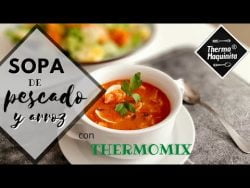 SOPA de PESCADO y arroz con THERMOMIX