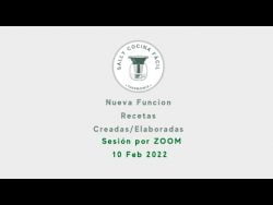 Thermomix: Funcion de Recetas Creadas