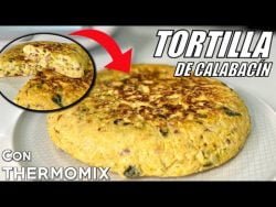TORTILLA de CALABACÍN y JAMÓN con THERMOMIX