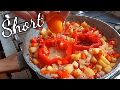 Tortilla TODOPODEROSA de Morrones y Huevo ✤ Recetas Todopoderosas | #Shorts #RecetaFacil #Receta