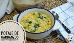 Potaje de Garbanzos con Arroz y Espinacas en Thermomix ®