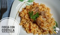 Fideuá con Costillas en Thermomix ®