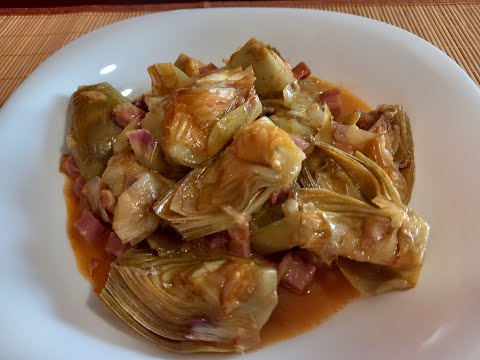 Alcachofas con jamón ** Monsieur cuisine Smart, Connect y Plus **