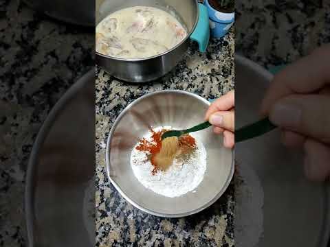 Alitas de #pollofrito #short #receta