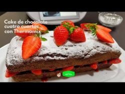 Cake de chocolate cuatro cuartos con Thermomix