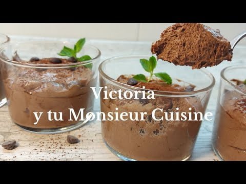 Como hacer Mousse de chocolate 🍫🍫 suave y esponjoso en Monsieur Cuisine y Thermomix