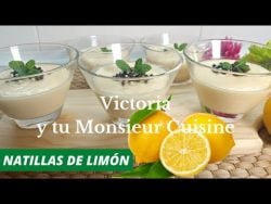 Como hacer NATILLAS DE LIMÓN buenísimas en Monsieur Cuisine y Thermomix