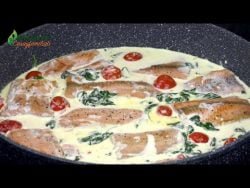COMO HACER PESCADO SALMÓN en SALSA cremosa! Receta fácil y tierna que se deshace en la boca