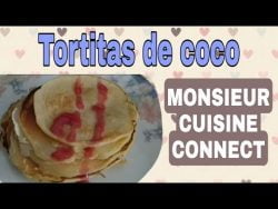 Cómo hacer TORTITAS de COCO SIN AZÚCAR 🥞🥥- MONSIEUR CUISINE CONNECT