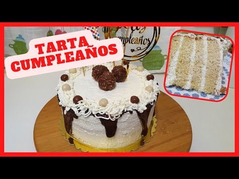 🎂TARTA de CUMPLEAÑOS🎂 con THERMOMIX #tarta #thermomix #cumpleaños #reposteria #casero