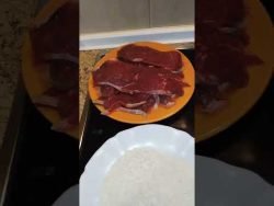 Filetes de ternera en salsa. #receta #recetacasera #filetesdeternera #terneraensalsa #conpoquinasal