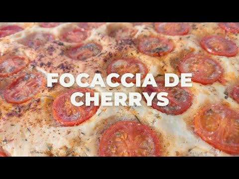 Focaccia de Cherrys con Monsieur Cuisine Plus