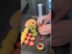 Fruit Sticks 🍡 #shorts #foodie #foodfam #fruity #frutas #recipe #receta #comida #comer #sticks