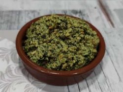 Hummus de aceitunas y almendras Monsieur cuisine plus