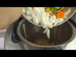 Lentejas estofadas en thermomix