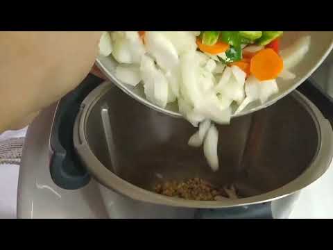 Lentejas estofadas en thermomix