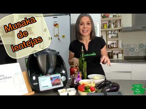 Moussaka de lentejas, con Thermomix//La cocina de Maribel