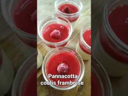 Panna cotta et son coulis de framboises, une recette au thermomix tm31