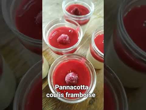 Panna cotta et son coulis de framboises, une recette au thermomix tm31