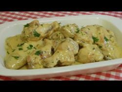 Receta de pollo con salsa de mostaza fácil y deliciosa