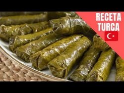 RECETA TURCA:Hojas de parra rellenas Receta | Hojas rellenas con carne molida Receta #170