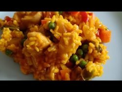Risotto de pollo y verduras, fácil y rico con Thermomix