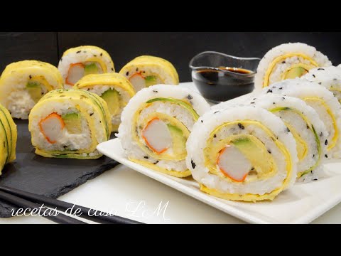 SUSHI A MI MANERA RECETA FÁCIL Y RÁPIDA
