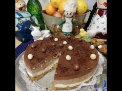Tarta de tres chocolates con thermomix.