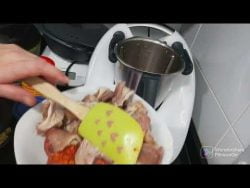 THERMOMIX JUDIAS BLANCAS CON OREJA Y CHORIZO JUDIONES DE LA GRANJA