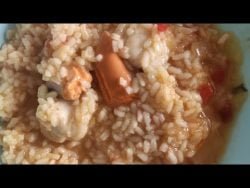 Arroz caldoso con zamburiñas, fácil y rico con Thermomix