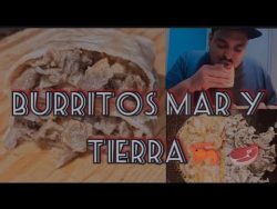 Cocinando BURRITO Mar y Tierra🦐🥩 paso a paso… #receta #burrito #camaron #sirloin