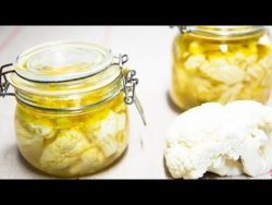 COLIFLOR ENCURTIDA EN VINAGRE. Receta fácil.