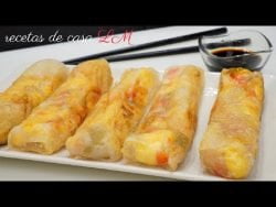 ¡¡¡ LA RECETA DE MODA EN COREA !!! ROLLITOS DELICIOSOS DE PAPEL DE ARROZ