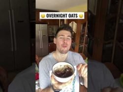 OVERNIGHT OATS 🤤 #shorts #receta