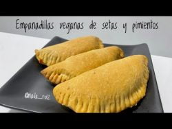 Receta facil Empanadillas veganas con setas y pimientos rojos 🥟 Thermomix receta con subtítulos