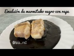 Receta fácil Emulsión de marmitako negro con rape 🐟 Thermomix 💚 cookidoo receta con subtítulos