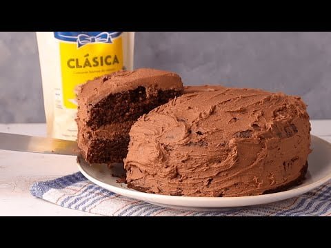 #Receta | ¡Torta de chocolate preparada con #Hellmann's!